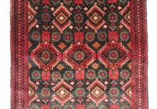 Load image into Gallery viewer, Handmade Antique, Vintage oriental Persian Turkaman rug - 178 X 104 cm
