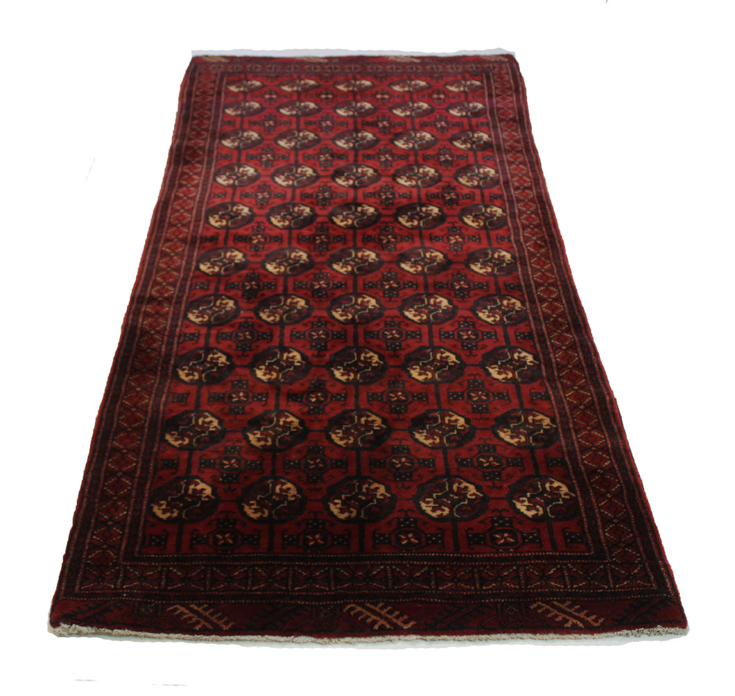 Handmade Antique, Vintage oriental Persian Baluch rug - 230 X 100 cm