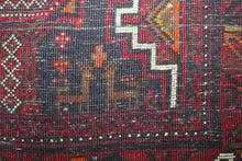 Load image into Gallery viewer, Handmade Antique, Vintage oriental Persian Baluch rug - 176 X 95 cm

