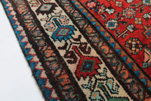 Load image into Gallery viewer, Handmade Antique, Vintage oriental wool Persian \Mosel rug - 340 X 120 cm
