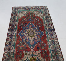 Load image into Gallery viewer, Handmade Antique, Vintage oriental Persian Hamedan rug - 334 X 94 cm
