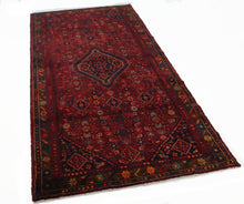Load image into Gallery viewer, Handmade Antique, Vintage oriental Persian Hamedan rug - 305 X 137 cm
