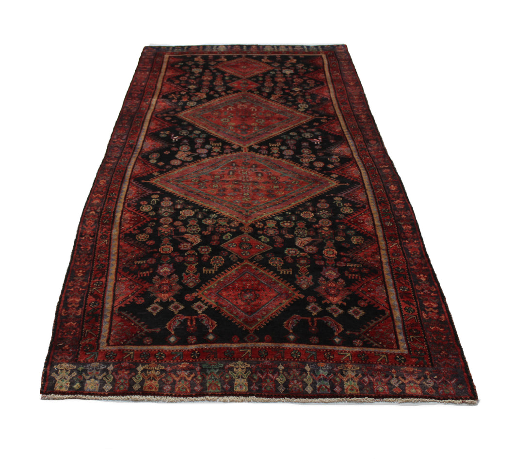 Handmade Antique, Vintage oriental Persian Sarab rug - 290 X 131 cm