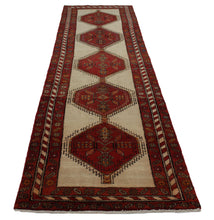 Load image into Gallery viewer, Handmade Antique, Vintage oriental Persian Sarab rug - 340 X 83 cm
