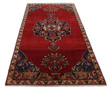 Load image into Gallery viewer, Handmade Antique, Vintage oriental Persian Malayer rug - 200 X 98 cm
