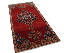 Load image into Gallery viewer, Handmade Antique, Vintage oriental Persian Malayer rug - 200 X 98 cm
