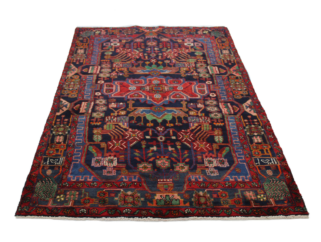 Handmade Antique, Vintage oriental Persian Mosel rug - 285 X 145 cm