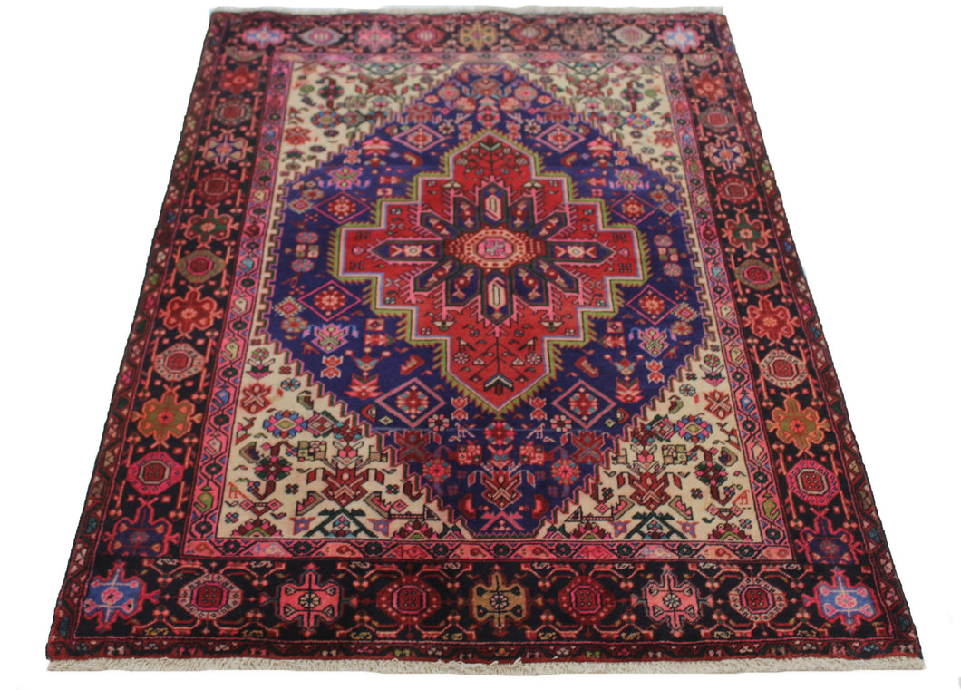 Handmade Antique, Vintage oriental Persian Tabriz rug - 190 X 117 cm