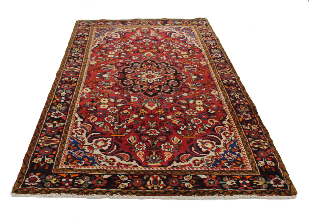 Handmade Antique, Vintage oriental Persian Mazlaghan rug - 280 X 145 cm