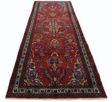 Load image into Gallery viewer, Handmade Antique, Vintage oriental Persian Asadabad rug - 314 X 104 cm
