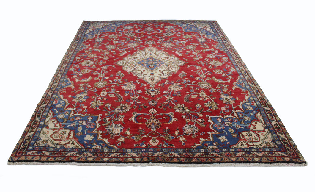 Handmade Antique, Vintage oriental Persian Sharafabad rug - 317 X 202 cm