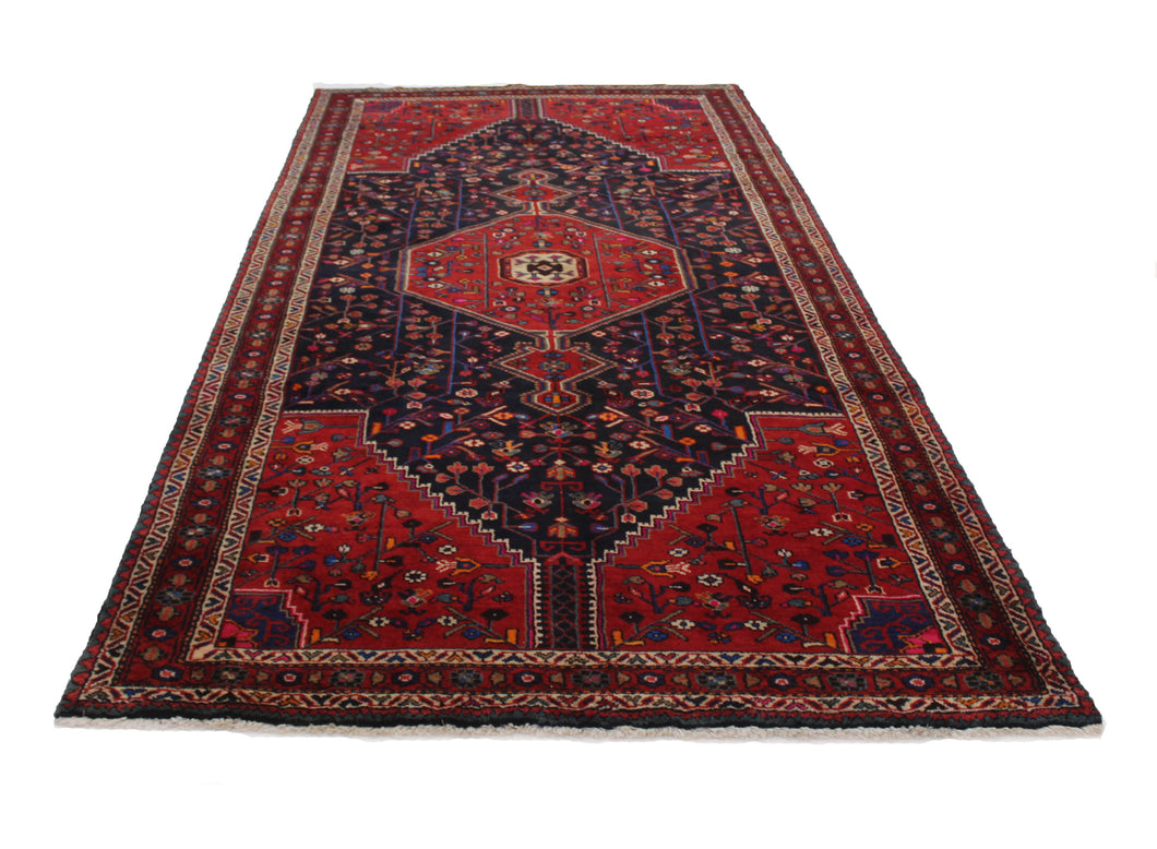 Handmade Antique, Vintage oriental Persian Mosel rug - 315 X 152 cm