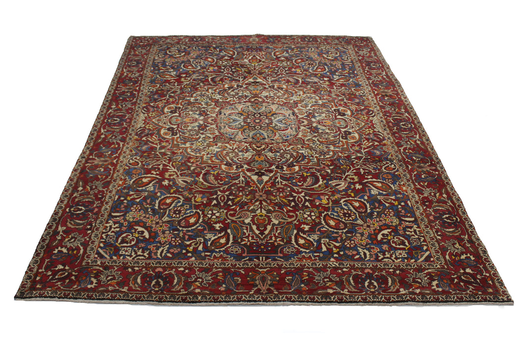 Handmade Antique, Vintage oriental Persian Bakhtiari rug - 312 X 203 cm