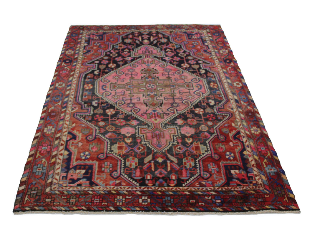 Handmade Antique, Vintage oriental Persian Hamedan rug - 260 X 153 cm