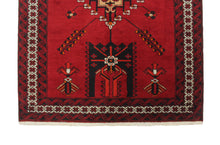 Load image into Gallery viewer, Handmade Antique, Vintage oriental Persian Baluch rug - 197 X 127 cm
