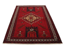 Load image into Gallery viewer, Handmade Antique, Vintage oriental Persian Baluch rug - 197 X 127 cm
