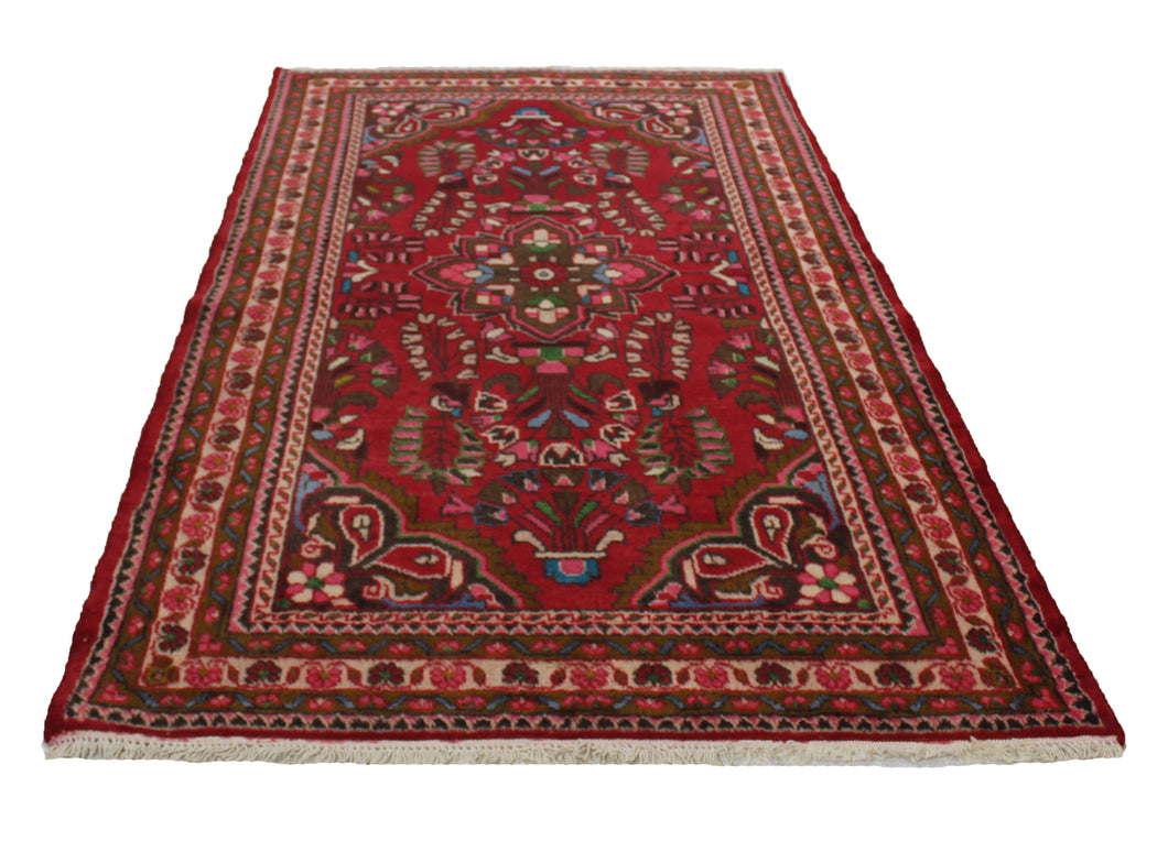 Handmade Antique, Vintage oriental Persian Mazlaghan rug - 161 X 98 cm