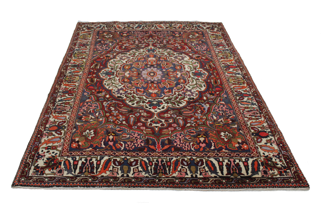 Handmade Antique, Vintage oriental Persian Bakhtiar rug - 312 X 208 cm