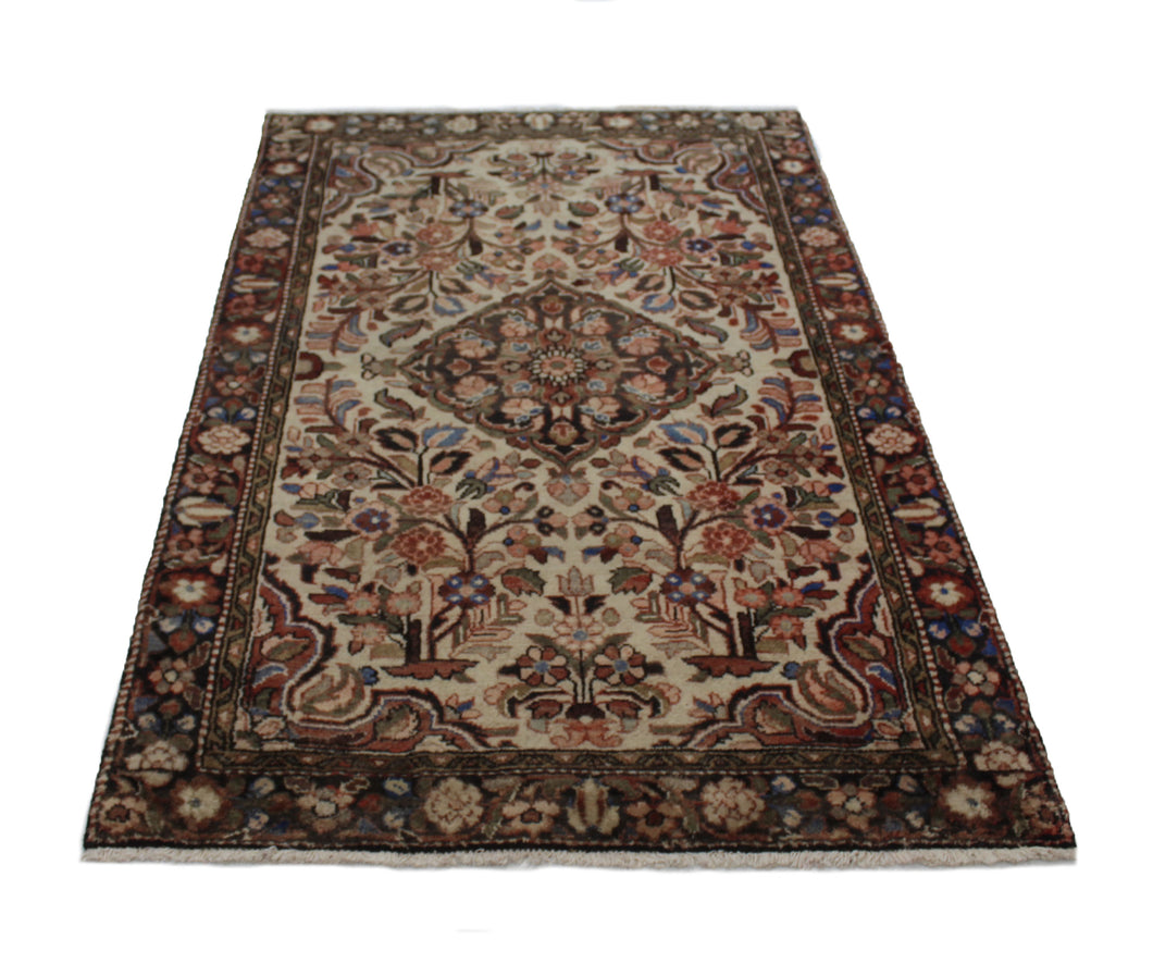 Handmade Antique, Vintage oriental Persian Mahal rug - 160 X 98 cm