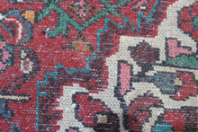 Load image into Gallery viewer, Handmade Antique, Vintage oriental Persian Hosinabad rug - 301X 114 cm
