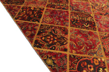 Load image into Gallery viewer, Patch works handmade Antique, Vintage oriental Persian Bakhtirar rug - 216 X 148 cm

