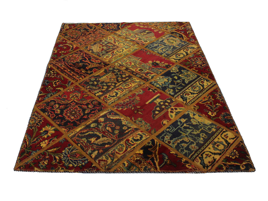 Patch works handmade Antique, Vintage oriental Persian Mosel rug - 150 X 106 cm