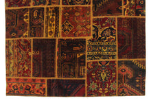 Load image into Gallery viewer, Patch works handmade Antique, Vintage oriental Persian Hamedan rug - 204 X 145 cm
