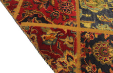 Load image into Gallery viewer, Patch works handmade Antique, Vintage oriental Persian Bakhtirar rug - 216 X 147 cm
