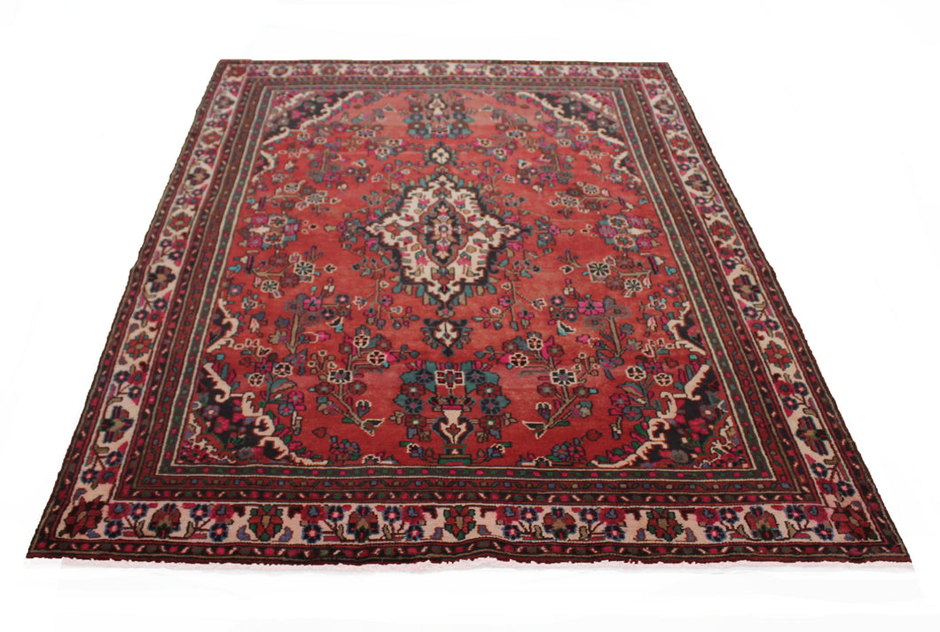 Handmade Antique, Vintage oriental Persian Hamedan rug - 287 X 190 cm