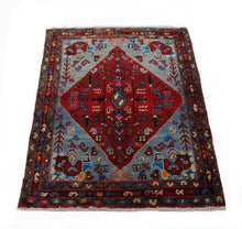 Load image into Gallery viewer, Handmade Antique, Vintage oriental Persian Hamedan rug - 120 X 87 cm
