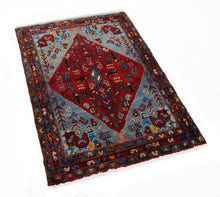 Load image into Gallery viewer, Handmade Antique, Vintage oriental Persian Hamedan rug - 120 X 87 cm
