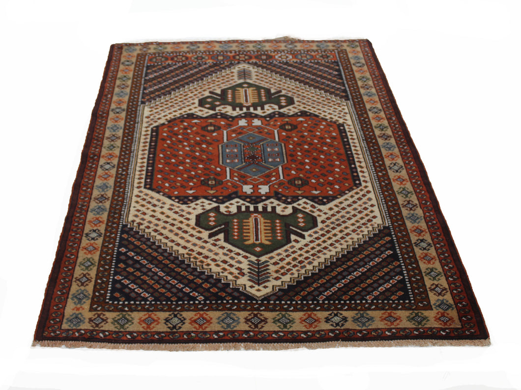 Handmade Antique, Vintage oriental Persian Malayer rug - 172 X 132 cm