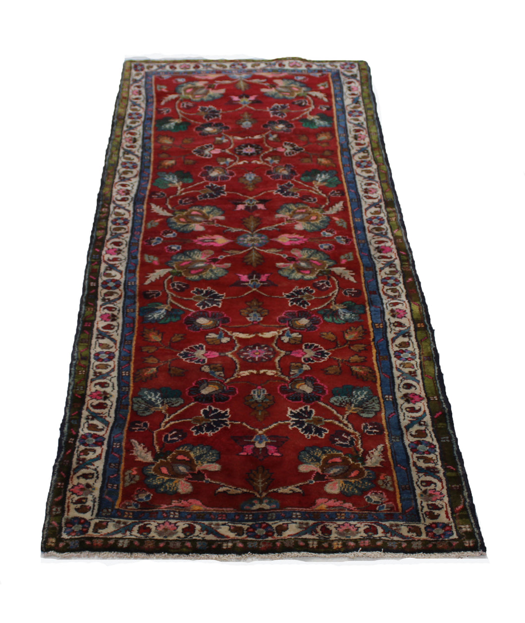 Handmade Antique, Vintage oriental Persian Mosel rug - 245 X 95 cm