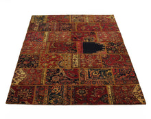 Load image into Gallery viewer, Handmade Antique, Vintage oriental Persian Hamedan rug - 213 X 150 cm
