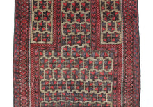 Load image into Gallery viewer, Handmade Antique, Vintage oriental Persian Baluch rug - 128 X 87 cm
