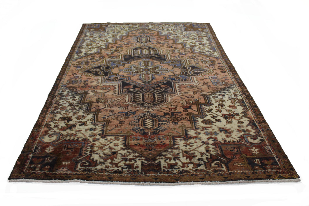 Handmade Antique, Vintage oriental Persian Vis rug - 307 X 180 cm