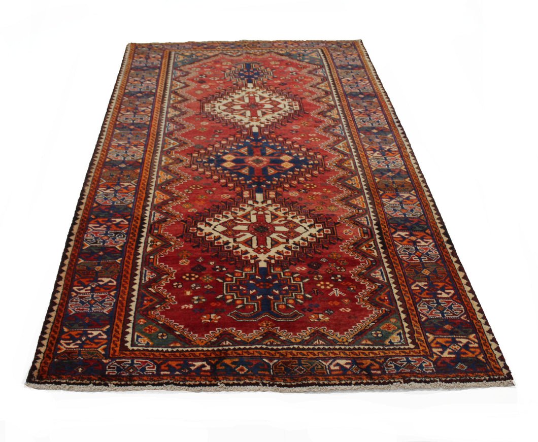 Handmade Antique, Vintage oriental Persian Bakhtiar rug - 295 X 155 cm