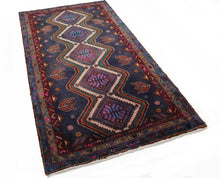 Load image into Gallery viewer, Handmade Antique, Vintage oriental Persian Mosel rug - 200 X 109 cm
