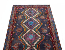 Load image into Gallery viewer, Handmade Antique, Vintage oriental Persian Mosel rug - 200 X 109 cm
