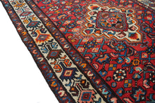 Load image into Gallery viewer, Handmade Antique, Vintage oriental Persian Hosinabad rug - 217 X 108 cm
