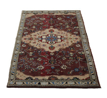 Load image into Gallery viewer, Handmade Antique, Vintage oriental Persian Nain rug - 105 X 194 cm
