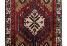 Load image into Gallery viewer, Handmade Antique, Vintage oriental Persian Sarab rug - 335 X 88 cm
