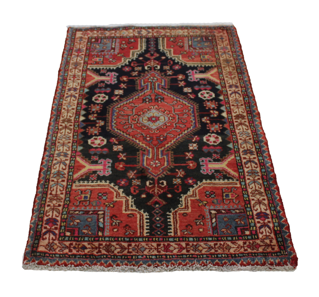 Handmade Antique, Vintage oriental Persian Baluch  rug - 125 X 78 cm