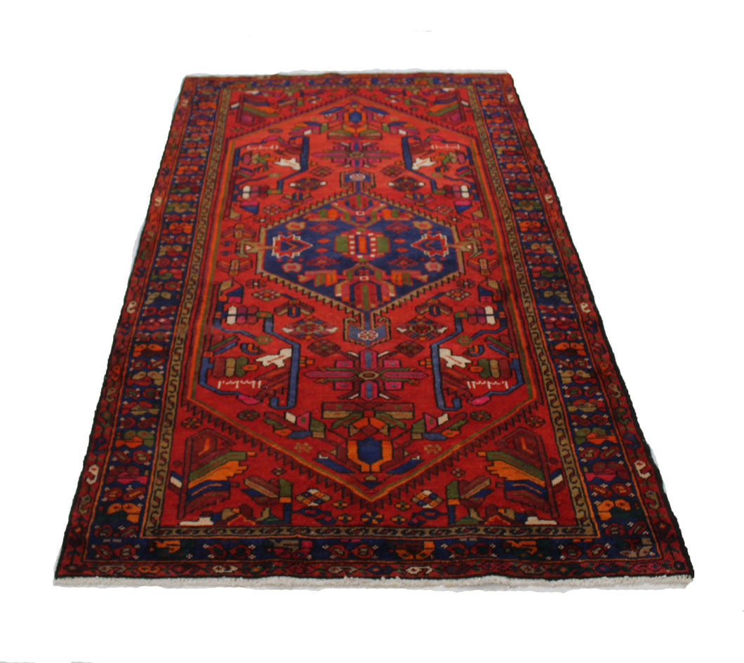 Handmade Antique, Vintage oriental Persian  Mosel rug - 240 X 128 cm