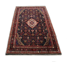 Load image into Gallery viewer, Handmade Antique, Vintage oriental Persian Hamedan rug - 220 X 109 cm
