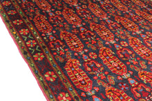 Load image into Gallery viewer, Handmade Antique, Vintage oriental Persian Hamedan rug - 214 X 133 cm
