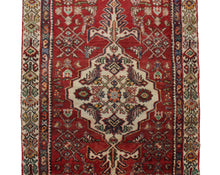 Load image into Gallery viewer, Handmade Antique, Vintage oriental Persian Mosel rug - 410 X 85 cm

