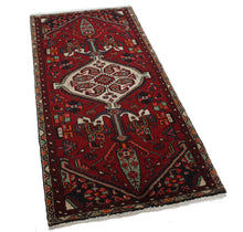 Load image into Gallery viewer, Handmade Antique, Vintage oriental Persian Mosel rug - 194 X 87 cm
