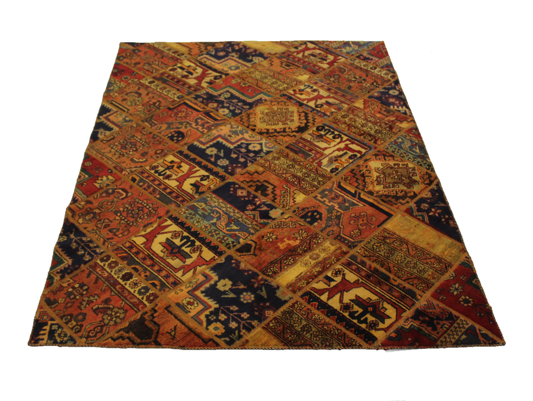 Handmade Antique, Vintage oriental Persian Hamedan rug - 215 X 150 cm