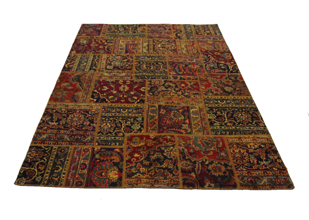 Handmade Antique, Vintage oriental Persian Nahavand rug - 207 X 148 cm